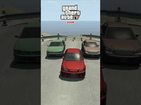 Car Exit Logic Tested in 4 Games #gta5 #gta4 #comparison #shorts