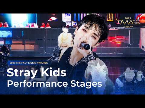 [2025 더팩트 뮤직 어워즈] Stray Kids (스트레이 키즈) 'Chk Chk Boom' + 'TOPLINE' + 'Walkin On Water' + 'CEREMONY'
