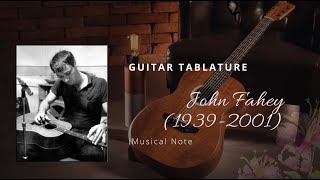 Guitar TAB - John Fahey : Spanish Dance | Tutorial Sheet Lesson #iMn