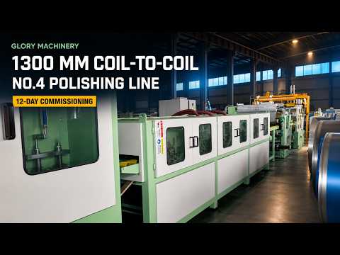 1300mm Coil to Coil Polishing Machine Line | No.4 + SB + Hairline | 60m/min