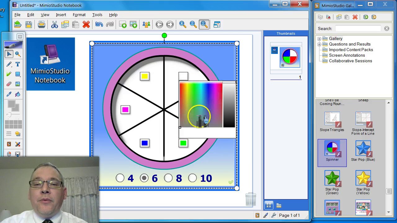 MimioStudio Notebook Gallery Tools