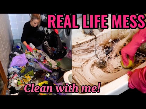 EXTREME ALL DAY CLEAN FOR FREE! 💝 Messy house cleaning motivation 🤩