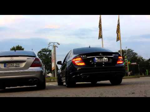 C63 AMG vs E500 Sound