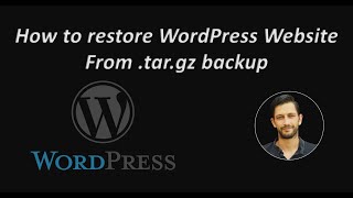 How To Restore / Recover / Import a WordPress Webs