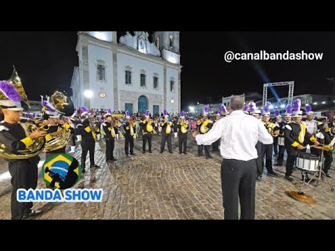 Apresentação da Banda Marcial FAMUSA na praça da Purificação em Santo Amaro - BA