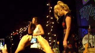 Megan And Liz, &quot;Karmas Coming Back For Me&quot; LIVE