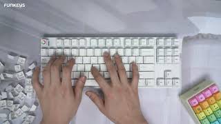 VARMILO VA87M RAINBOW 2 RGB LED PBT 염료승화 영문 (갈축)_동영상_이미지