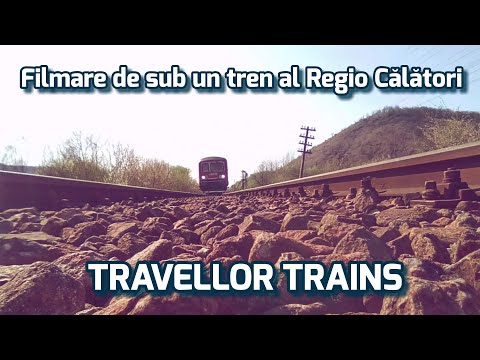 Filmare de sub un tren al Regio Călători