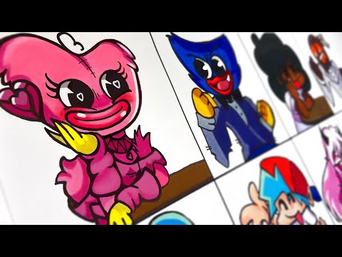 Drawing FRIDAY NIGHT FUNKIN' MOD - The Date FULL WEEK - Huggy Wuggy & Kissy Missy / Sarv & Ruv