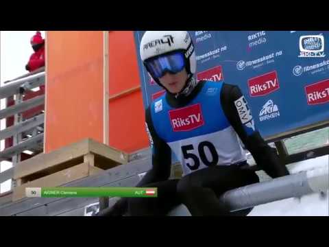 Clemens Aigner 146.5 m Rena 2017 (English Commentary)