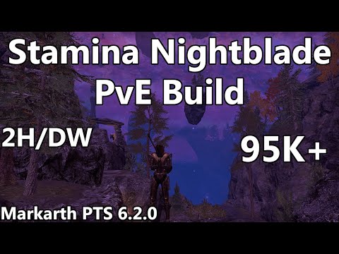 Stamina Nightblade Parse Showcase 2H/DW 95K+ (Markarth PTS 6.2.0)