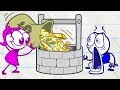 Pencilmate Loses His Shirt In WELL OFF Pencilmation Cartoons