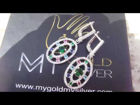 Sidabriniai 925 prabos auskarai