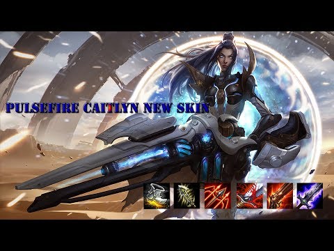 PULSEFIRE CAITLYN Legendary Skin Gameplay Preview