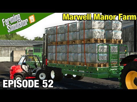 FORKLIFT WORK Farming Simulator 19 Timelapse - Marwell Manor Farm FS19 Episode 52