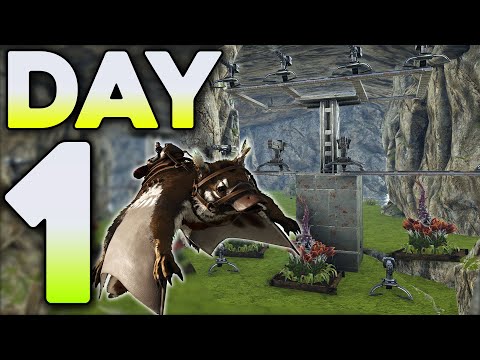 Claiming Highlands Cave Day 1 and Dominating Ragnarok! - ARK PvP