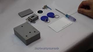 How to Set Up Admin & User Cards for ETEKJOY RFID Electronic Lock for Wooden Cabinet Gray ET916
