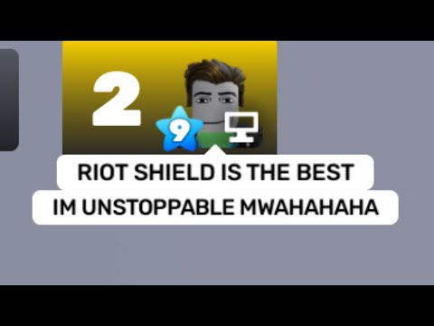 When your opponent is using riot shield in Rivals...