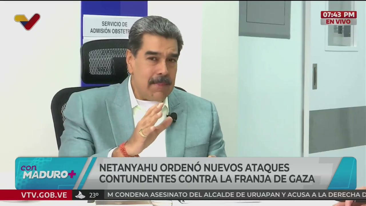 Maduro sobre la orden de Netanyahu de realizar nuevos ataques en Gaza