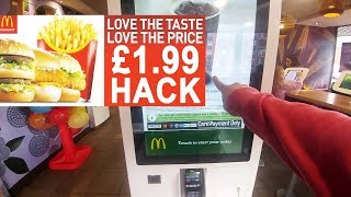 Working Hack 2020 McDonald's £1.99 Cheap Meal Deal Self Service Trick - Not FREE