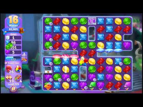 Wonka's World of Candy Level 729 - NO BOOSTERS + FULL STORY 🍫 | SKILLGAMING ✔️