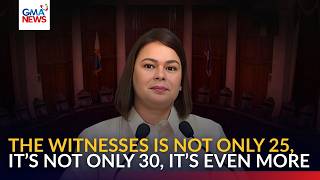 FULL - House panel to list over 30 witnesses in pre-trial brief vs. VP Sara Duterte | GMA News