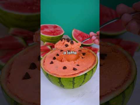 Turning a WATERMELON into refreshing ice cream!