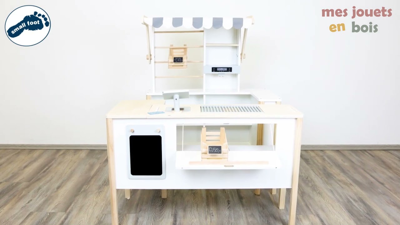 Marchande modulable en bois pour enfant - Ma petite épicerie