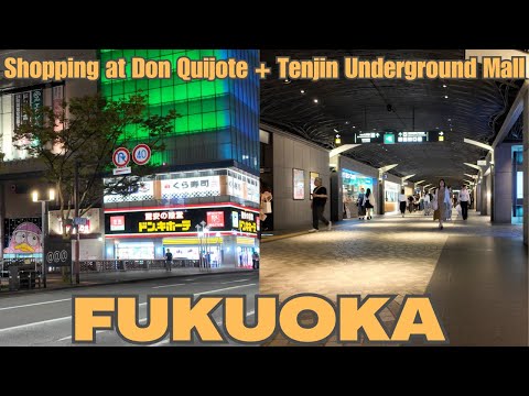 Fukuoka Vlog | Shopping at Don Quijote + Tenjin Underground Mall