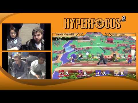 Hyperfocus2 Sm4sh Doubles Loser Finals| Tripple AAA +Tripple BBB vs. Loading...+ Paint