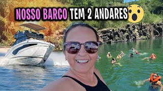 NOSSO BARCO TEM 2 ANDARES 😍🙏🏻 LEVEI A FAMILIA TODA PRA PASSEAR DE BARCO 🛥️ 
