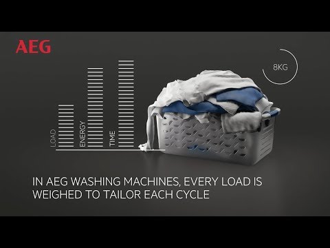 Skalbimo mašina AEG LFR73844VE video