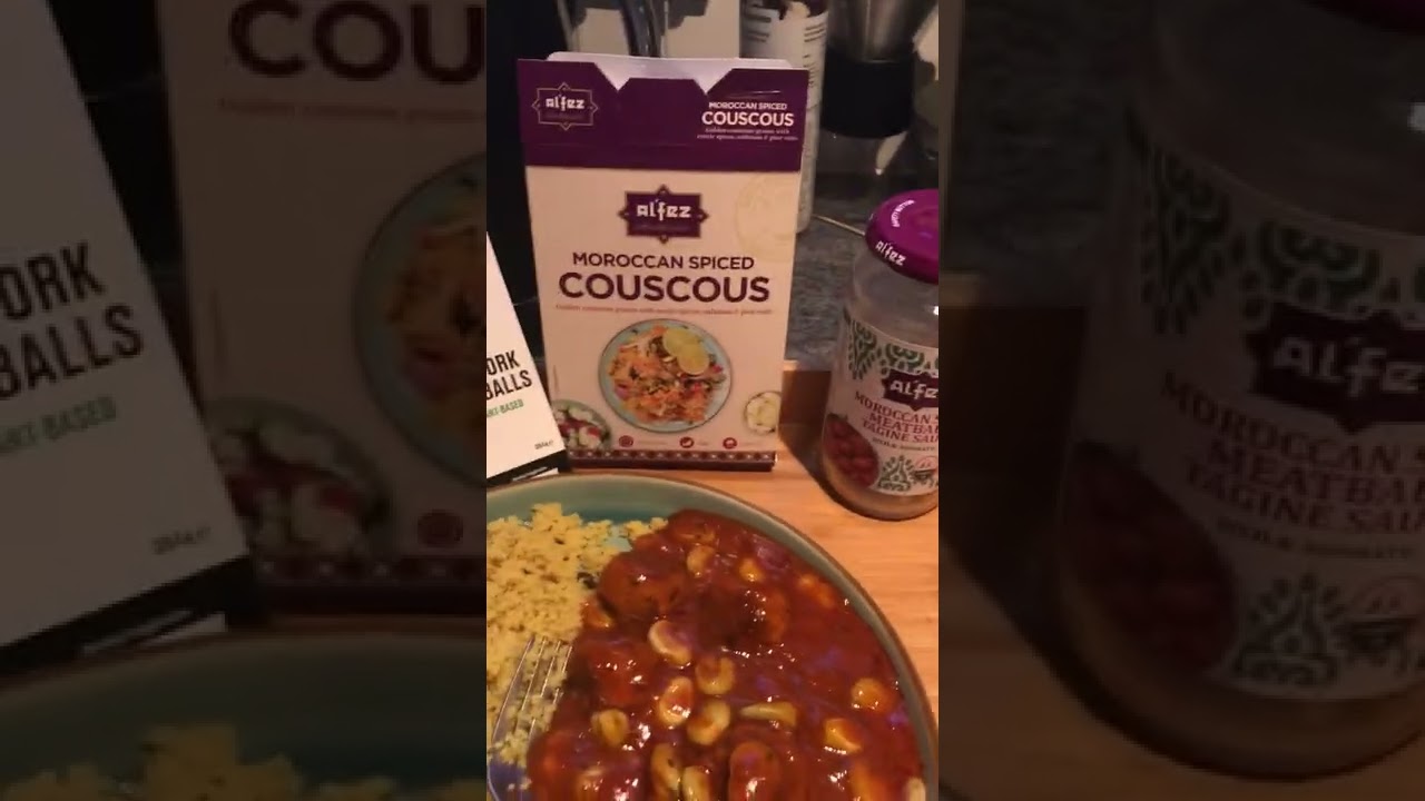 Moroccan meatballs and couscous