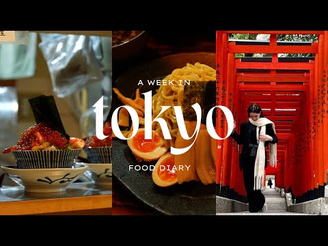 a week of eating in Tokyo | donuts + ramen + vinyl cafes | 4k cinematic vlog