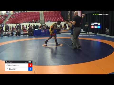 2018 Marine Corps US Open/Senior Men's Greco-Roman 67 Quarters - Ellis Coleman (Army) Vs. Peyton O