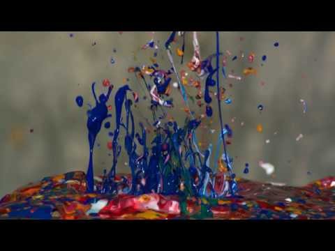 Exploding Paint on a Speaker