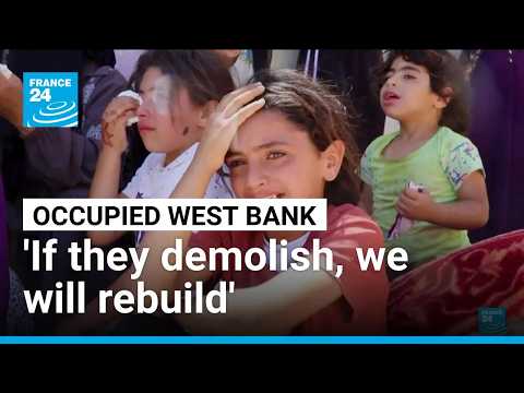 Occupied West Bank school protests planned demolition by Israeli forces