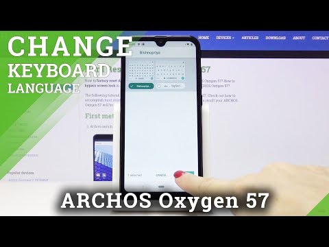 How to Set Up Keyboard in ARCHOS Oxygen 57 - Change Keyboard Language