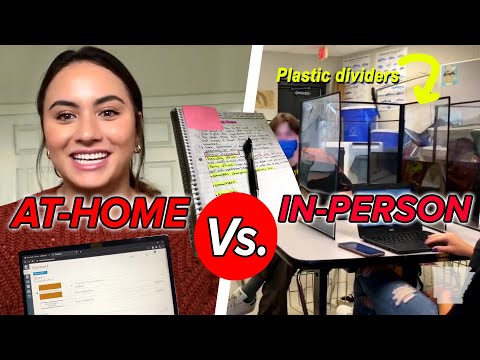 A Day In The Life Of U.S. High Schoolers: At Home Vs. In-Person