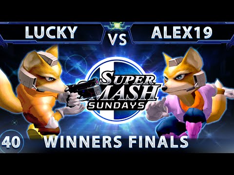 SSS 40 - Lucky (Fox) Vs. Alex19 (Fox) SSBM Winners Finals - Smash Melee