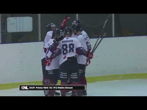 Optibet hokeja līga: HS Rīga  - HK Prizma. Spēles labākie momenti (19.02.2022)