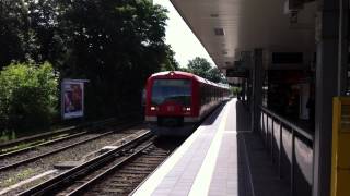 preview picture of video '[DB/HVV S-Bahn Hamburg] Line S1 train to Poppenbüttel departing Ohlsdorf station.'