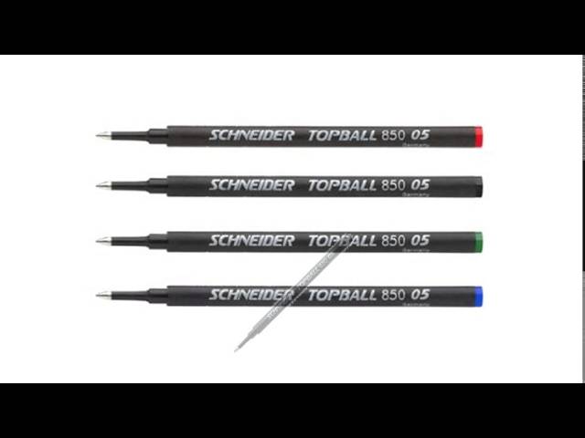 Vídeo relacionado con Schneider Topball 850 - Recambio para bolígrafo (10 unidades, 0,5 mm, tinta roja)