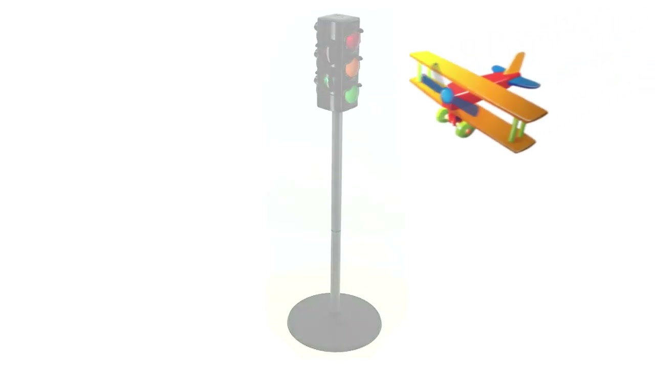 Set of Road Signs and Traffic Lights