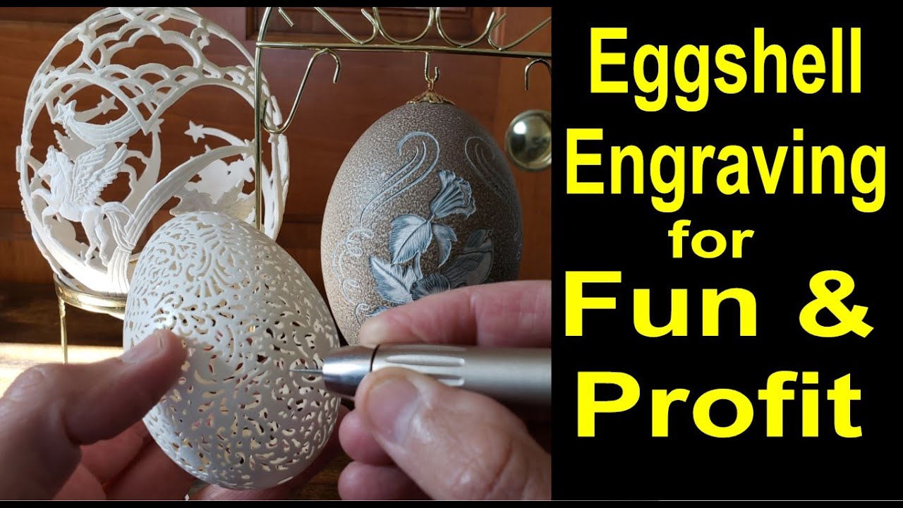 Engrave and Carve Eggshells with the 400xs High Speed Engraving Tool