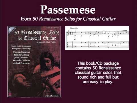Passemese, by Pierre Phalese (solo classical guitar)