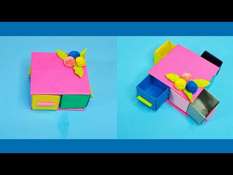 DIY Secret Drawer Box | Origami Secret Drawer Box | Origami paper Box | Secret Storage #Kitkrafts