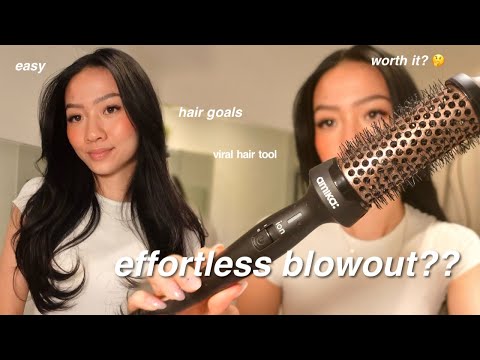 TRYING AMIKA BLOWOUT BABE THERMAL BRUSH *realistic...