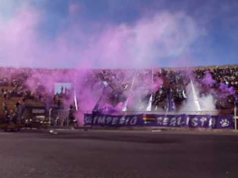 "Imperio Realista Recibimiento a Real Potosi" Barra: Imperio Realista &bull; Club: Real Potosí