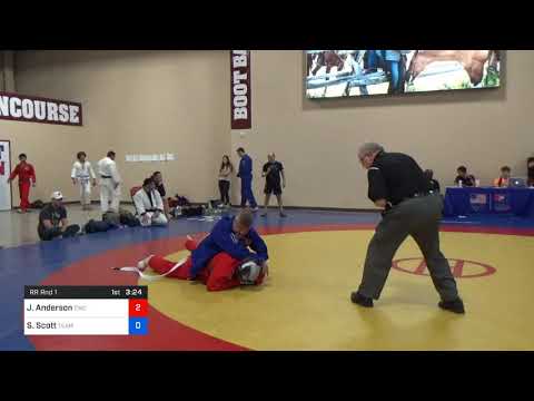 2018 Marine Corps US Open Grappling/Gi Senior Men 92 RR Rnd 1 - Jeffery Anderson (CWC) Vs. Shaun S
